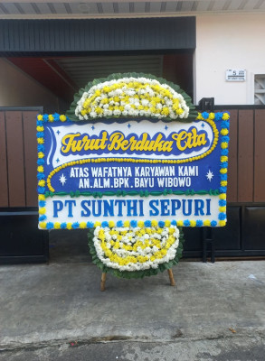 Papan Bunga Duka di Sukalaba