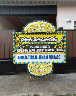 Papan Bunga Duka di Sukalaba